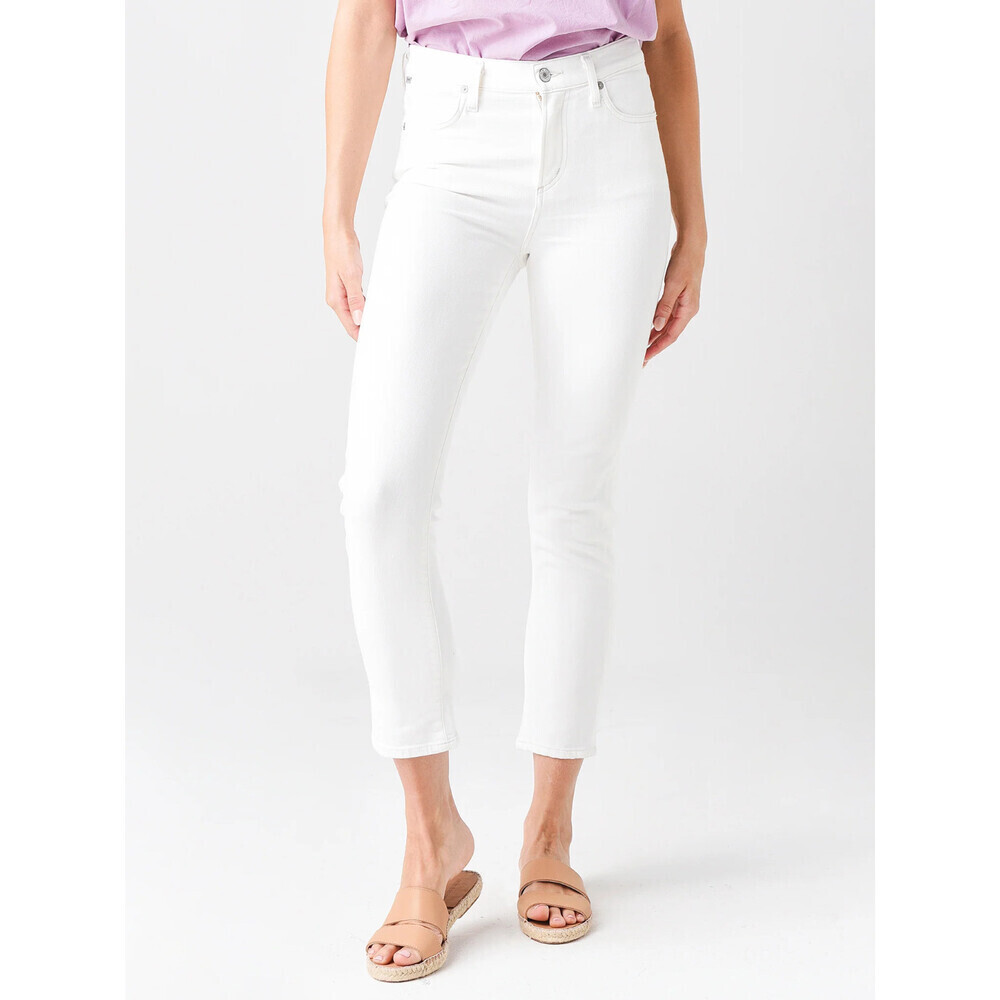 Citizens Of Humanity Harlow Ankle High Rise Slim Jeans In Sea Salt White Size 30 - Picture 3 of 15